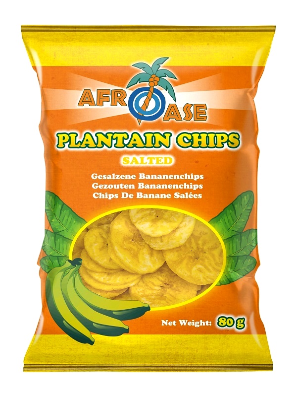 Chips di platano salate - AfroAse 80g.